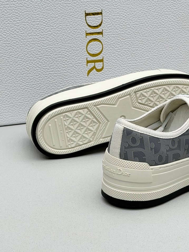 Dior Gri Kadın Platform Spor Ayakkabı - Görsel 2