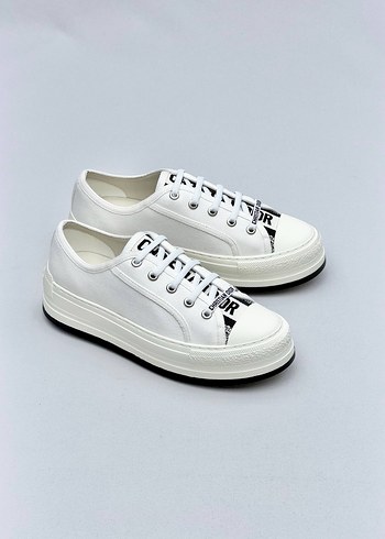 Dior Beyaz Platform Topuklu Kadın Spor Ayakkabı - Görsel 3