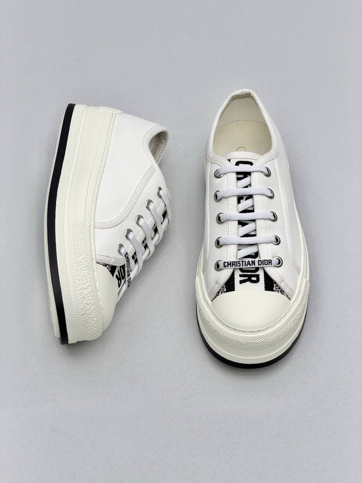 Dior Beyaz Platform Topuklu Kadın Spor Ayakkabı - Görsel 5