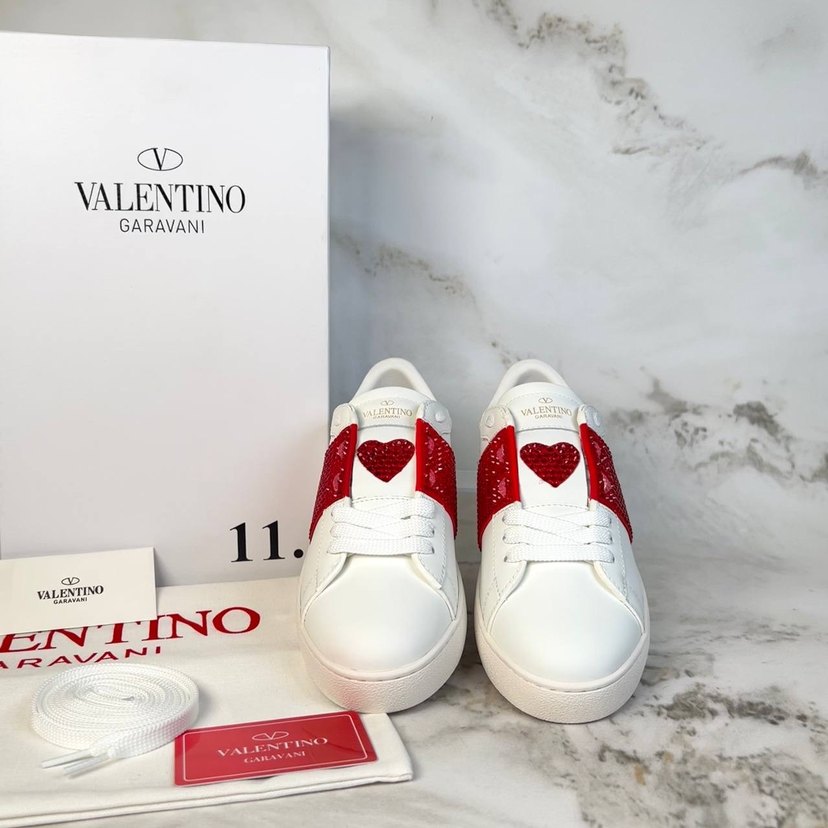 Valentino Garavani Beyaz Nakışlı Kadın Spor Ayakkabı - Görsel 2