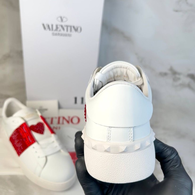 Valentino Garavani Beyaz Nakışlı Kadın Spor Ayakkabı - Görsel 4