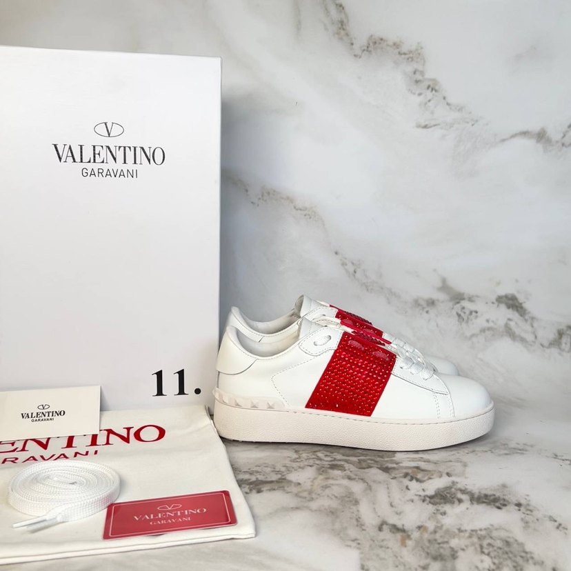 Valentino Garavani Beyaz Nakışlı Kadın Spor Ayakkabı - Görsel 3