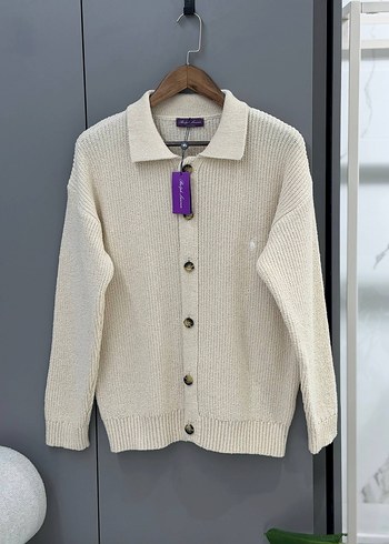 BRAND Düğmeli Krem Kadın unisex Hırka S L XL - Görsel 3