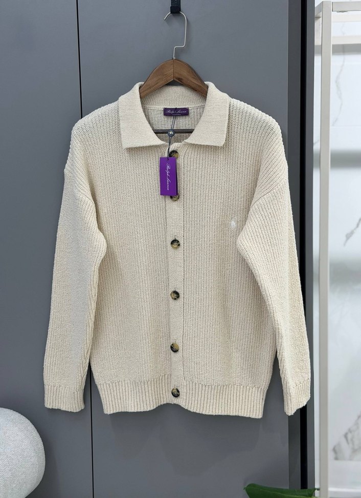 BRAND Düğmeli Krem Kadın unisex Hırka S L XL - Görsel 3