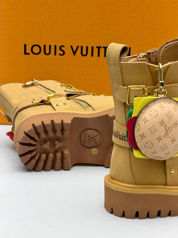 New Louis Vuitton Erkek Bot Taba 40/45 Arası - Görsel 3