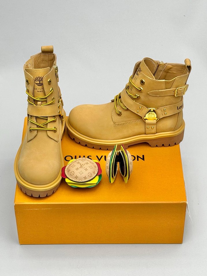 New Louis Vuitton Erkek Bot Taba 40/45 Arası - Görsel 4