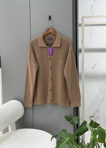 Brand Cashmere Bej Düğmeli Erkek Triko Hırka S M - Görsel 3