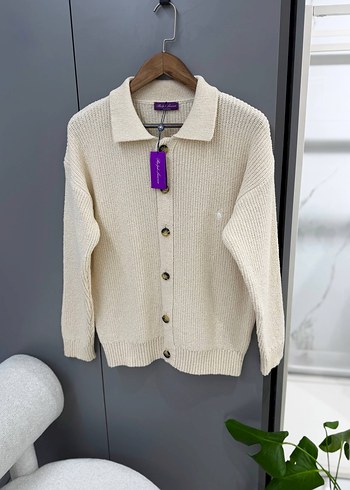 BRAND Hırka Yün Krem Unisex S L XL - Görsel 3