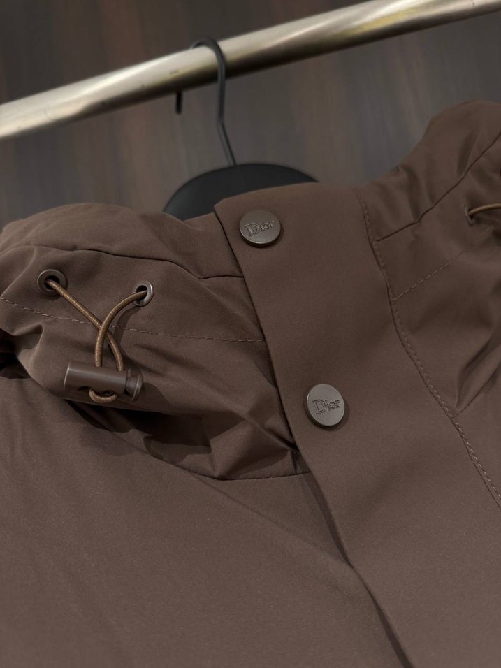 Dior Erkek Mont İthal Kuş Tüyü Kapüşonlu Fermuarlı M XXL 3XL - Görsel 2