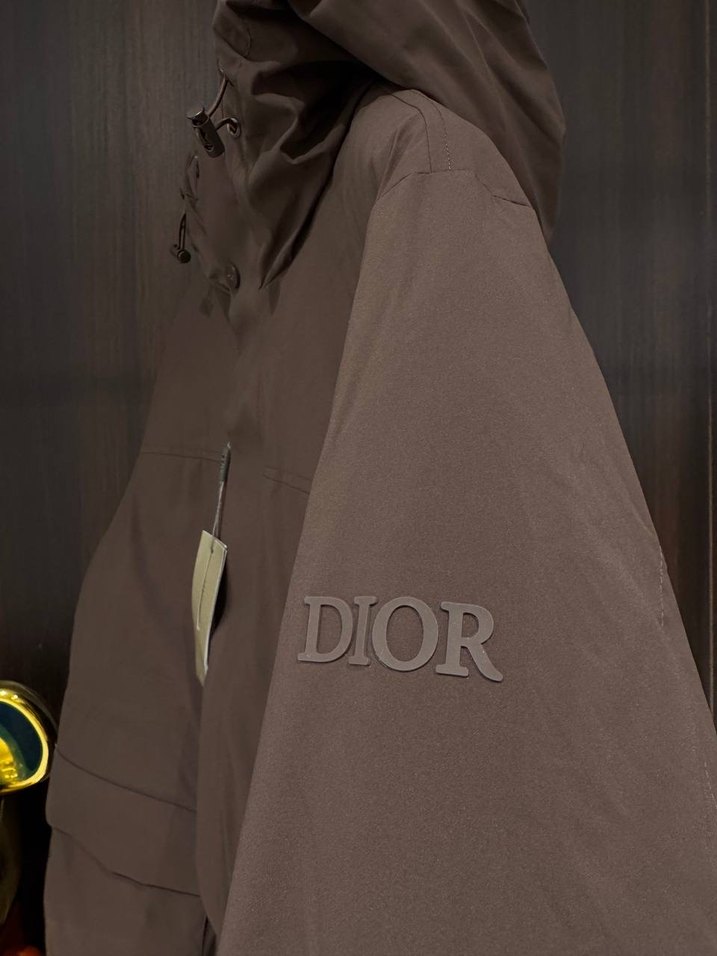 Dior Erkek Mont İthal Kuş Tüyü Kapüşonlu Fermuarlı M XXL 3XL - Görsel 3