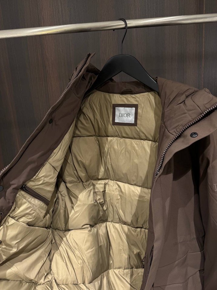 Dior Erkek Mont İthal Kuş Tüyü Kapüşonlu Fermuarlı M XXL 3XL - Görsel 4