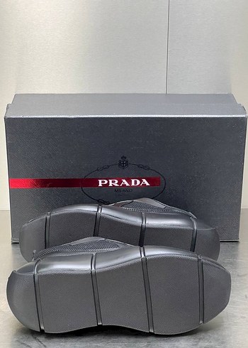 Prada Siyah Erkek Spor Ayakkabı Velcro - Görsel 3