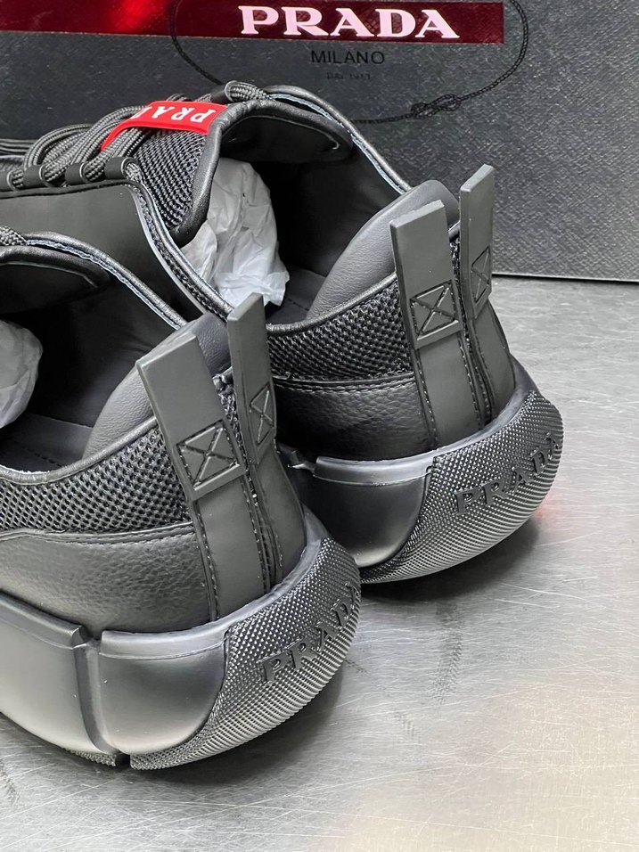 Prada Siyah Erkek Spor Ayakkabı Velcro - Görsel 2