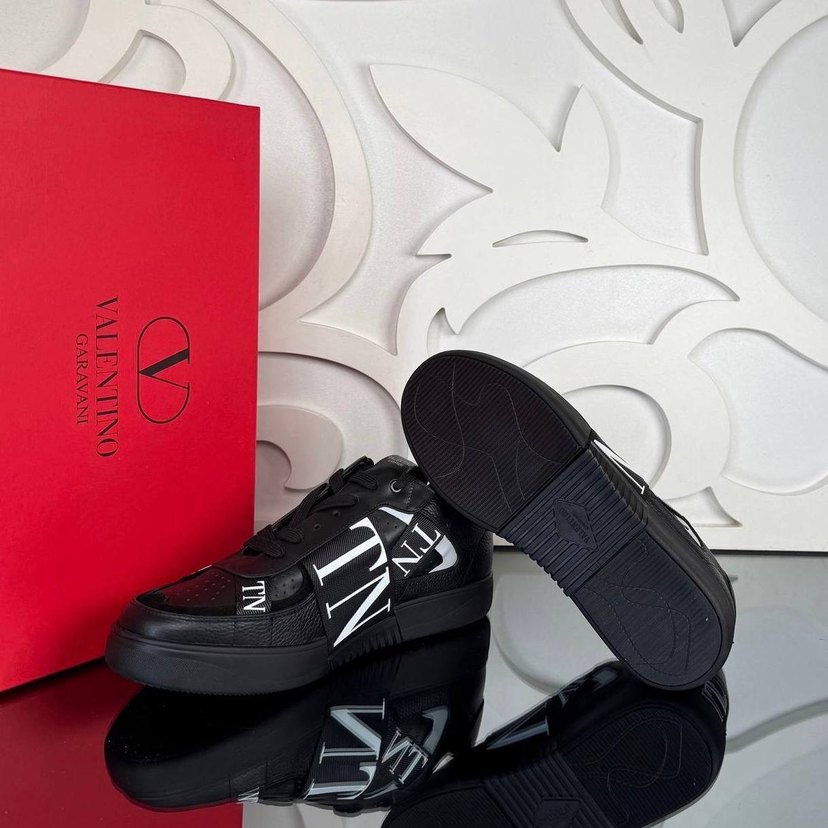 Valentino Siyah Erkek Spor Ayakkabı Velcro Detaylı - Görsel 2