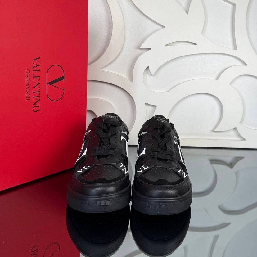 Valentino Siyah Erkek Spor Ayakkabı Velcro Detaylı - Görsel 3