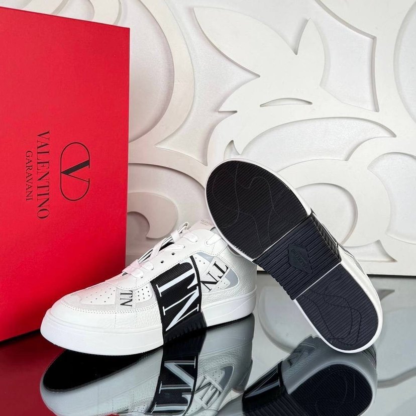 Valentino Beyaz Renkli Velcro Detaylı Erkek Spor Ayakkabı - Görsel 5