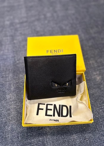 Yeni Fendi Roma Siyah Baskılı Erkek Cüzdanı - Görsel 2
