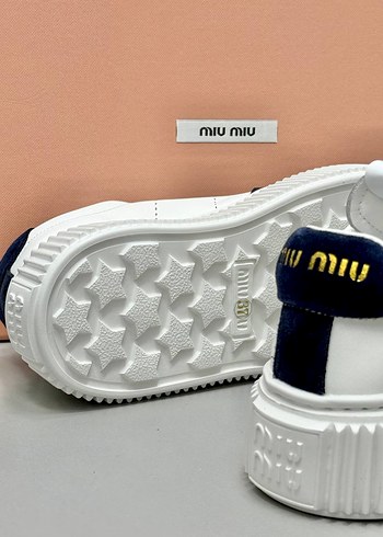 Miu Miu Miu Miu Kadın Beyaz Platform Sneaker 36/40