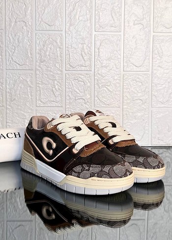 Coach Siyah Beyaz Monogramli Sneaker