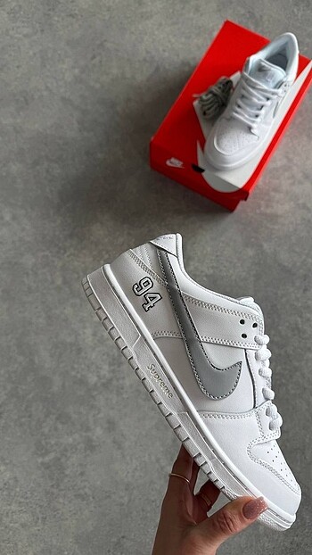 Nike Supreme x Nike SB Dunk Low 40-45 Men Sneakers Erkek Ayakkabı