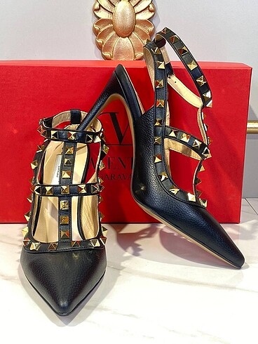 38 Beden siyah Renk Valentino Rockstud Pumps 36/40 Kadın Topuklu Ayakkabı