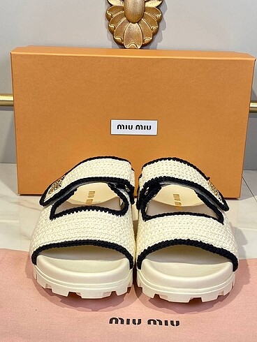 38 Beden Miu Miu Knitting Slipper (El Örgüsü) 36/40 Kadın Terlik