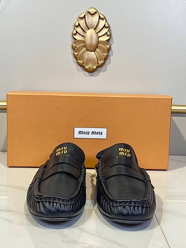 38 Beden Miu Miu Loafer Women Classic Loafers 36/38 Kadın Ayakkabı