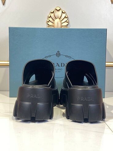 36 Beden siyah Renk Prada Rubber Slipper Women 36/40 Kadın Terlik