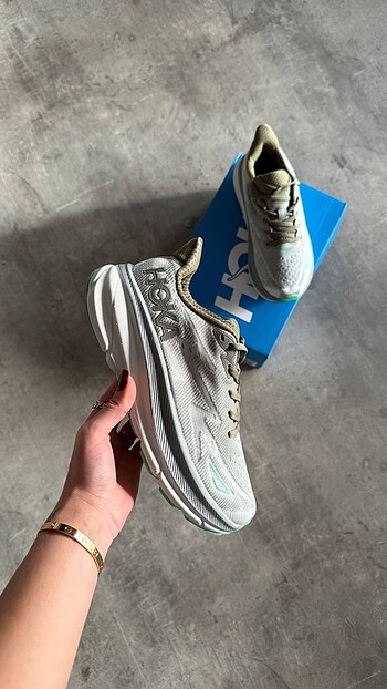 HOKA CLIFTON 9 OLIVE HAZE MERCURY 36-40 Arası