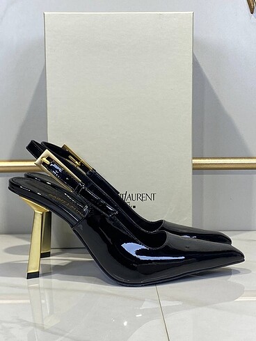 37 Beden YSL Topuklu Rugan Abiye Ayakkabı 37/41 Arası