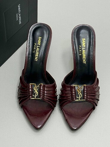 YSL Kadın Abiye Topuklu Terlik 36/40 Arası