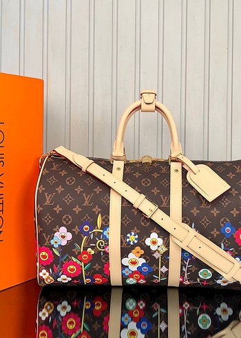 Louis Vuitton Desenli Renkli Deri Kadın Çantası