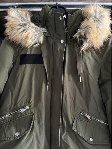 m Beden bershka yesil mont