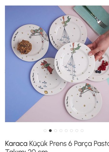 Karaca Küçük Prens Desenli 6'lı Tatlı Tabağı - Görsel 2