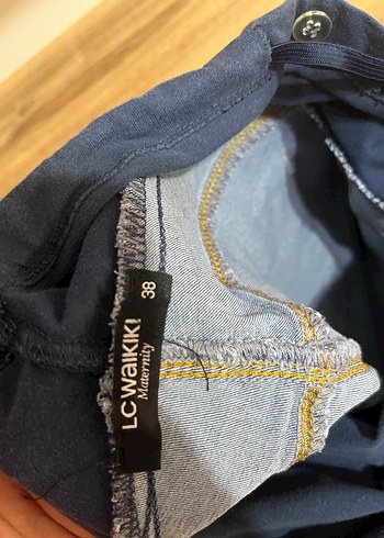 Koyu Mavi Hamile Kot Pantolon - Görsel 4