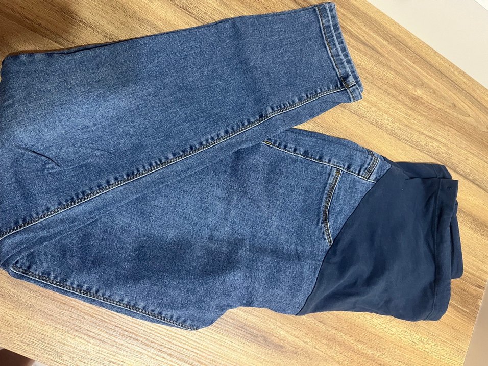 Koyu Mavi Hamile Kot Pantolon - Görsel 2