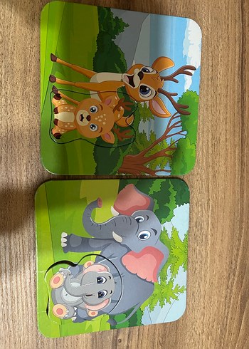 Orman Hayvanları 6 Parça Eşleştirme Puzzle - Görsel 2