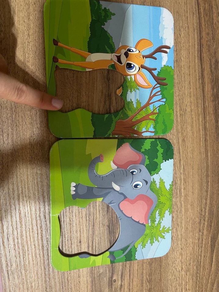 Orman Hayvanları 6 Parça Eşleştirme Puzzle - Görsel 3