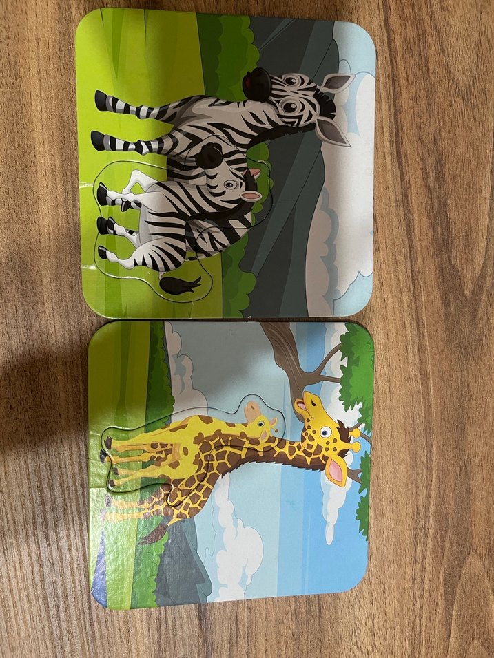 Orman Hayvanları 6 Parça Eşleştirme Puzzle - Görsel 5