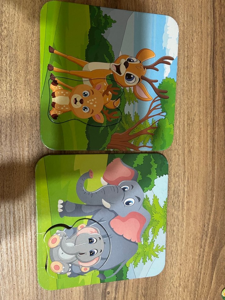 Orman Hayvanları 6 Parça Eşleştirme Puzzle - Görsel 2