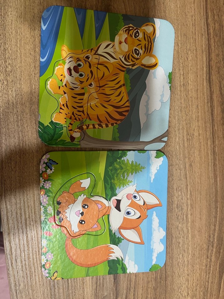 Orman Hayvanları 6 Parça Eşleştirme Puzzle - Görsel 4