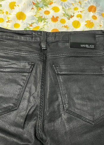 Erkek Siyah Fermuarlı Dar Kesim Denim Pantolon - Görsel 3