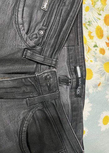 Erkek Siyah Fermuarlı Dar Kesim Denim Pantolon - Görsel 4