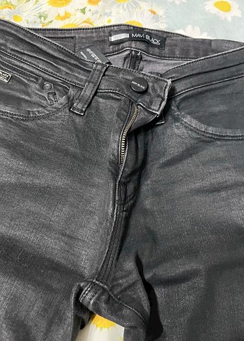 Erkek Siyah Fermuarlı Dar Kesim Denim Pantolon - Görsel 2