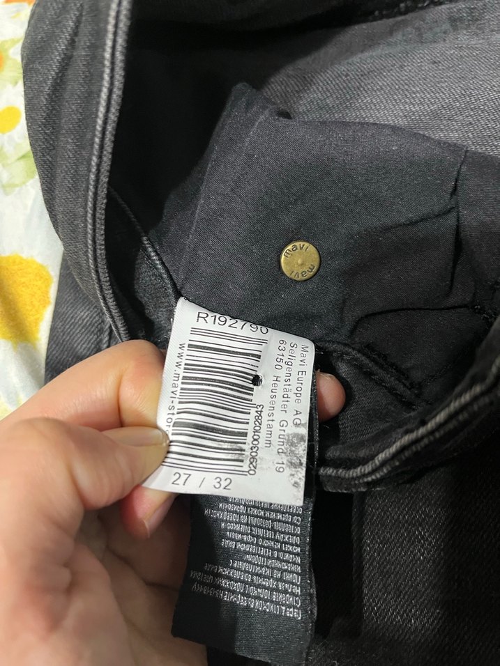 Erkek Siyah Fermuarlı Dar Kesim Denim Pantolon - Görsel 5