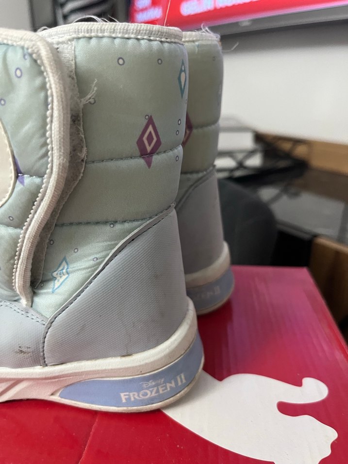 Kız Çocuk Beyaz Baskılı Sokak Stili Bot - Görsel 5