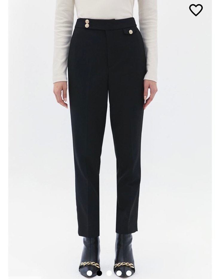 Siyah Yüksek Bel Carrot-Fit Pantolon - Görsel 2