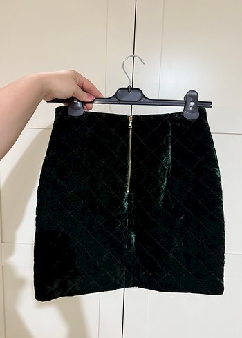 Kadın Kadife Mini Etek - Görsel 4