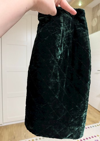 Kadın Kadife Mini Etek - Görsel 7