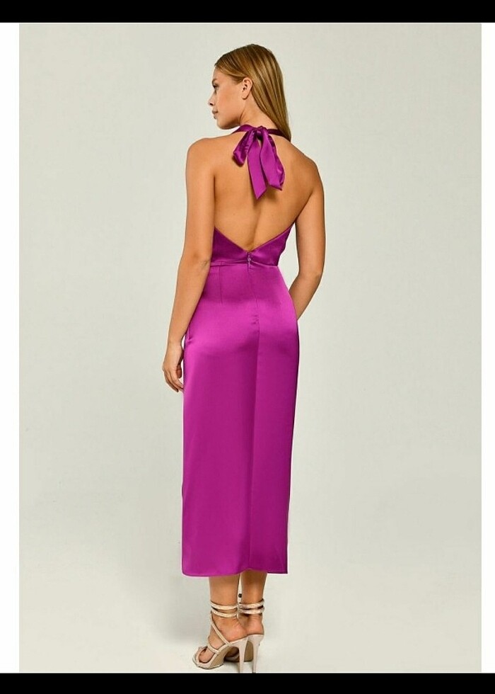 Eflatun Abiye- Özel gün elbise - Görsel 4